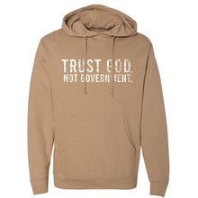 Load image into Gallery viewer, Trust God. Not Government. Men's Hoodie