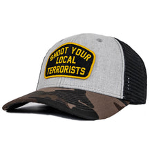 Load image into Gallery viewer, Shoot Your Local Terrorists Patch Snapback Hat