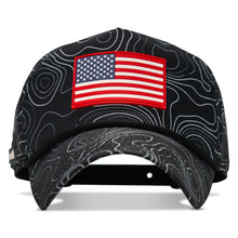 Load image into Gallery viewer, American Flag PVC Patch Waterproof Weekender Snapback