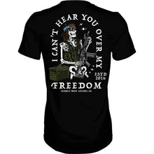 Load image into Gallery viewer, I Can't Hear You Over My Freedom AR Guitar Men's T-Shirt