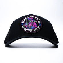 Load image into Gallery viewer, Clean Up Crew Miami Patch Mid-Profile Mesh Snapback Hat