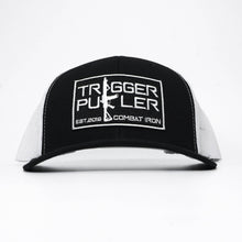 Load image into Gallery viewer, Trigger Puller Black Mid-Profile Mesh Snapback Hat