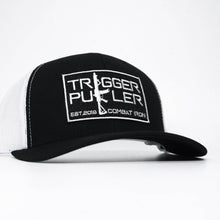 Load image into Gallery viewer, Trigger Puller Black Mid-Profile Mesh Snapback Hat