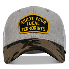 Load image into Gallery viewer, Shoot Your Local Terrorists Patch Snapback Hat