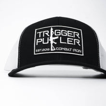 Load image into Gallery viewer, Trigger Puller Black Mid-Profile Mesh Snapback Hat