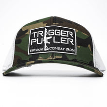 Load image into Gallery viewer, Trigger Puller Black Mid-Profile Mesh Snapback Hat