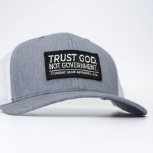 Load image into Gallery viewer, Trust God. Not Government. Mid-Profile Mesh Snapback