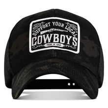 Load image into Gallery viewer, Support Your Local Cowboys Patch Snapback Hat