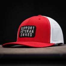 Load image into Gallery viewer, Support Veteran Owned Patch Mid-Profile Mesh Snapback