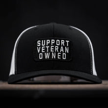 Load image into Gallery viewer, Support Veteran Owned Patch Mid-Profile Mesh Snapback
