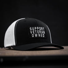 Load image into Gallery viewer, Support Veteran Owned Patch Mid-Profile Mesh Snapback
