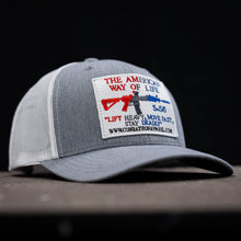 Load image into Gallery viewer, American Way Of Life White Patch Snapback Hat