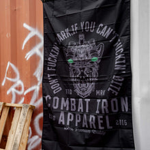 Load image into Gallery viewer, DON'T FUCKIN' BARK IF YOU CAN'T FUCKIN' BITE 3' x 5' Wall Flag