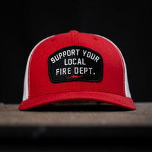 Load image into Gallery viewer, Support Your Local Fire Dept. Patch Snapback Hat