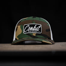 Load image into Gallery viewer, Combat Script Patch Mid-Profile Mesh Snapback Hat