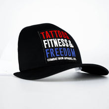 Load image into Gallery viewer, Tattoos, Fitness &amp; Freedom USA Edition Snapback Hat
