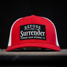 Load image into Gallery viewer, Refuse To Surrender B/W Patch Snapback Hat