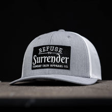 Load image into Gallery viewer, Refuse To Surrender B/W Patch Snapback Hat