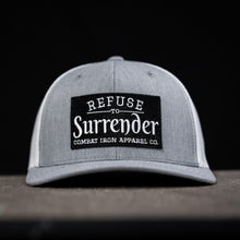 Load image into Gallery viewer, Refuse To Surrender B/W Patch Snapback Hat