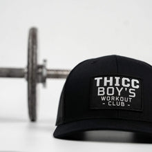 Load image into Gallery viewer, Thicc Boys Workout Patch Snapback Hat
