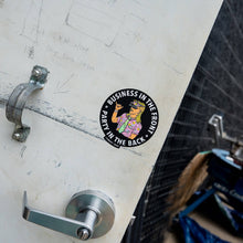 Load image into Gallery viewer, BUSINESS IN THE FRONT. PARTY IN THE BACK. Rocker with Nods Decal