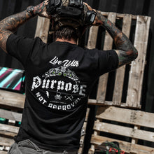 Load image into Gallery viewer, Live With Purpose. Not Approval Men's T-Shirt