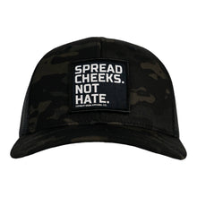 Load image into Gallery viewer, SPREAD CHEEKS. NOT HATE. Patch Snapback HAT