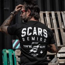 Load image into Gallery viewer, Scars Remind You That You're Alive Men's T-Shirt