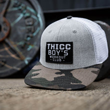 Load image into Gallery viewer, Thicc Boys Workout Patch Snapback Hat