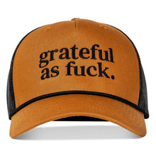 Load image into Gallery viewer, Grateful As Fuck Rope Snapback Hat