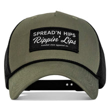 Load image into Gallery viewer, Spreadin' Hips Rippin' Lips Patch Rope Snapback