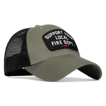 Load image into Gallery viewer, Support Your Local Fire Dept. Patch Snapback Hat