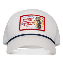 Load image into Gallery viewer, Ropin' and Pokin' Dirty Cowboys Patch Rope SnapBack Hat