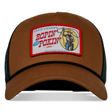 Load image into Gallery viewer, Ropin' and Pokin' Dirty Cowboys Patch Rope SnapBack Hat