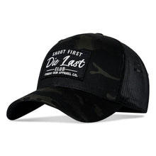 Load image into Gallery viewer, Shoot First. Die Last. Club Patch Snapback