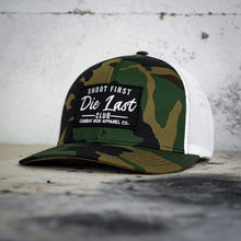 Load image into Gallery viewer, Shoot First. Die Last. Club Patch Snapback
