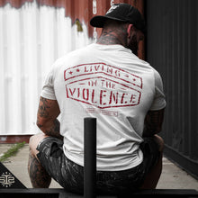 Load image into Gallery viewer, LIVING IN THE VIOLENCE MEN’S T-SHIRT