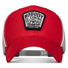 Load image into Gallery viewer, Nobody Is Coming To Save You Skull Patch Snapback Hat