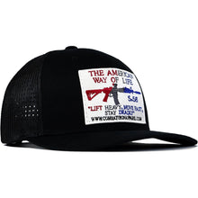 Load image into Gallery viewer, American Way Of Life White Patch Snapback Hat