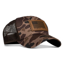 Load image into Gallery viewer, US Flag Leather Patch SnapBack Hat