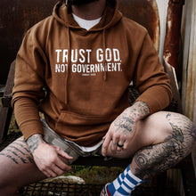 Load image into Gallery viewer, Trust God. Not Government. Men's Hoodie