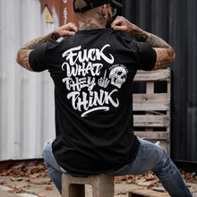 Load image into Gallery viewer, Fuck What They Think Skull Men's T-Shirt