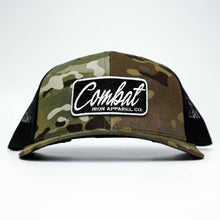 Load image into Gallery viewer, Combat Script Patch Mid-Profile Mesh Snapback Hat