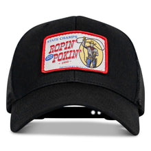 Load image into Gallery viewer, Ropin' and Pokin' Dirty Cowboys Patch SnapBack Hat