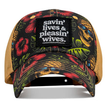Load image into Gallery viewer, Ripstop Savin' Lives &amp; Pleasin' Wives Low Pro Snapback