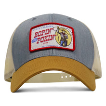 Load image into Gallery viewer, Ropin' and Pokin' Dirty Cowboys Patch SnapBack Hat