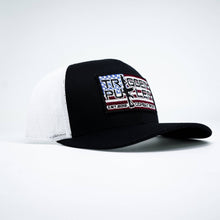 Load image into Gallery viewer, Trigger Puller American Flag Patch Mid-Profile Mesh Snapback Hat