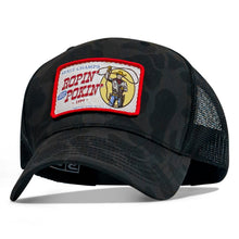 Load image into Gallery viewer, Ropin' and Pokin' Dirty Cowboys Patch SnapBack Hat