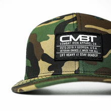 Load image into Gallery viewer, Branded CMBT Labeled Mid-Profile Snapback Hat