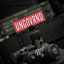 Load image into Gallery viewer, Ungovrnd Distressed Red Decal